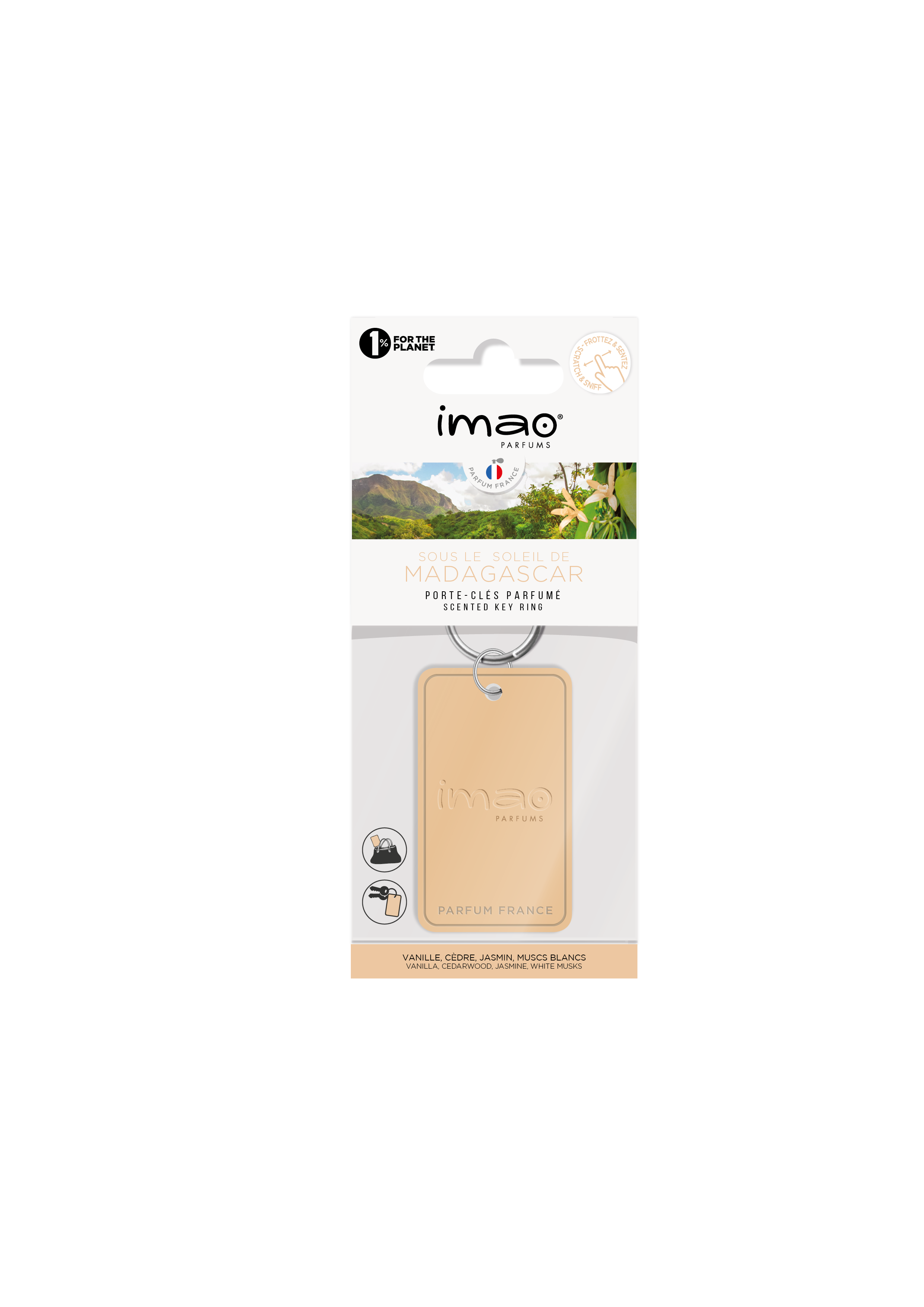 Breloczek zapachowy Sous Le Soleil De Madagascar | Zapach do samochodu 1 Breloczek zapachowy Sous Le Soleil De Madagascar | Zapach do samochodu